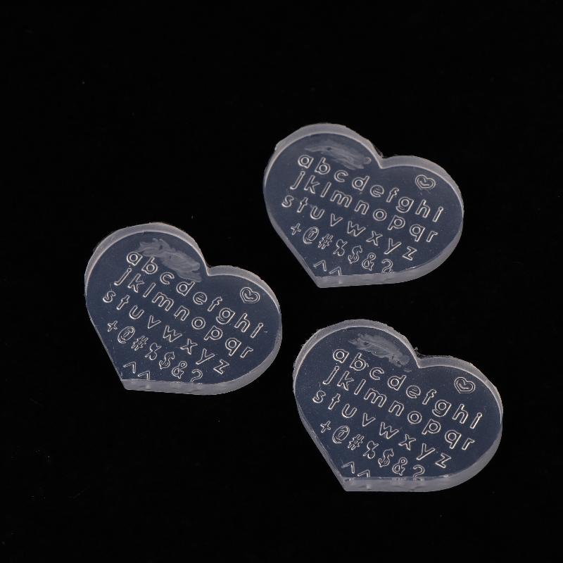Resin Art Earrings Design - แม่พิมพ์ซิลิโคนลายตัวอักษรภาษาอังกฤษ 1 ชิ้น สำหรับตกแต่งเล็บ ทำต่างหู สร้อยคอ