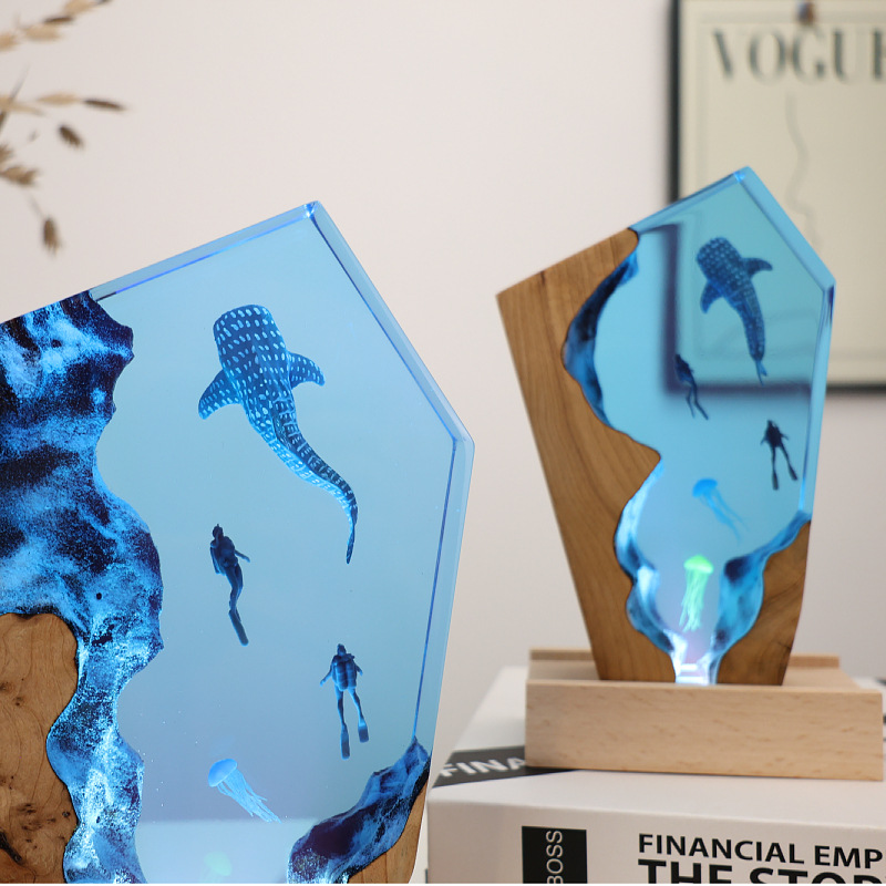 ของตกแต่งเรซิ่นรูปน้ำพุร้อน วา - Resin Art Gift For Anniversary บทวิจารณ์และราคา