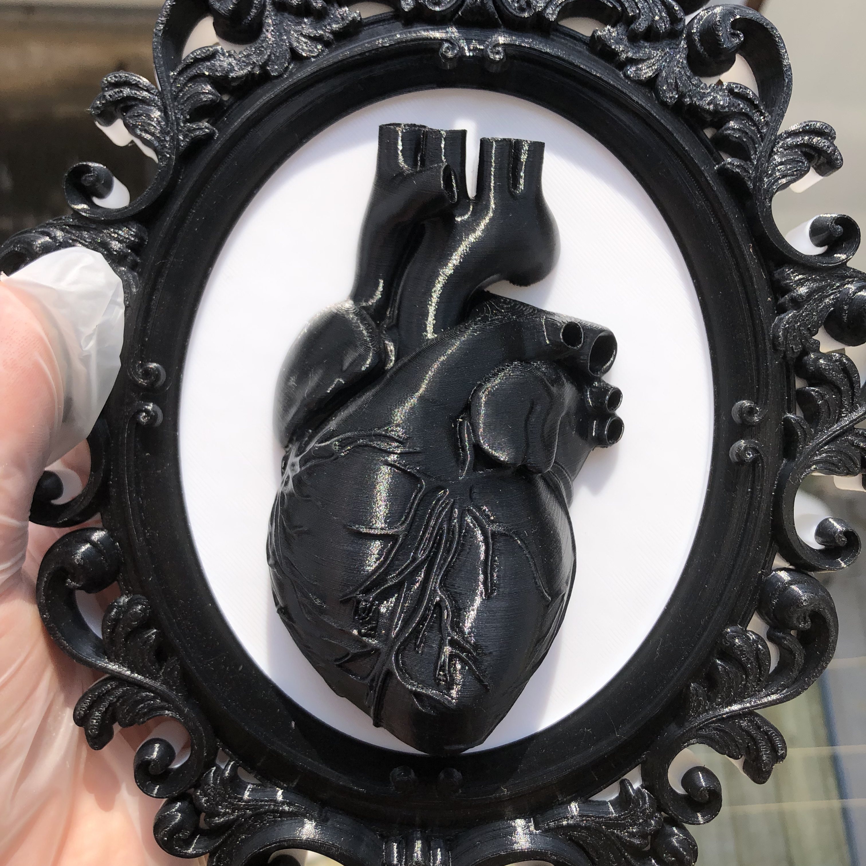 กรอบรูปหัวใจ งานศิลปะตกแต่งผนั - Resin Art Gift For Anniversary บทวิจารณ์และราคา
