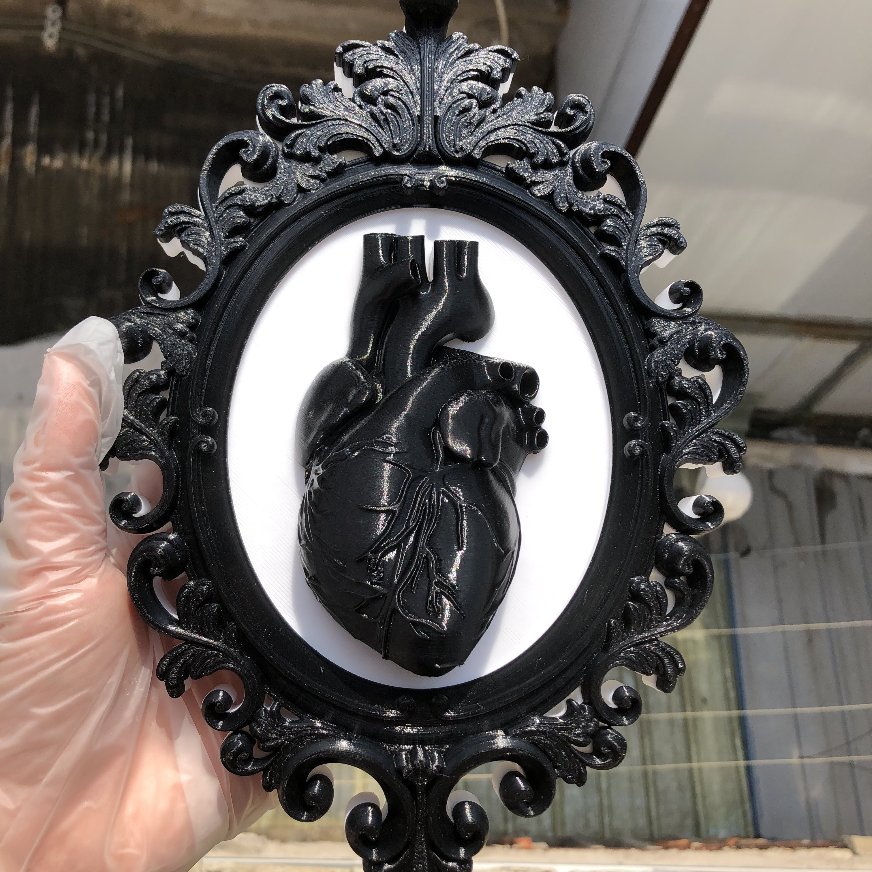 กรอบรูปหัวใจ งานศิลปะตกแต่งผนั - Resin Art Gift For Anniversary บทวิจารณ์และราคา