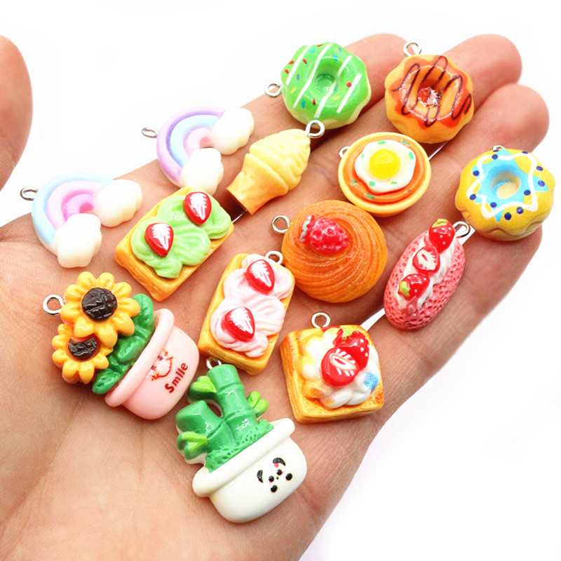 10ชิ้นสีผสมเรซิ่นน่ารักเค้กดอก - Resin Art With Flowers บทวิจารณ์และราคา