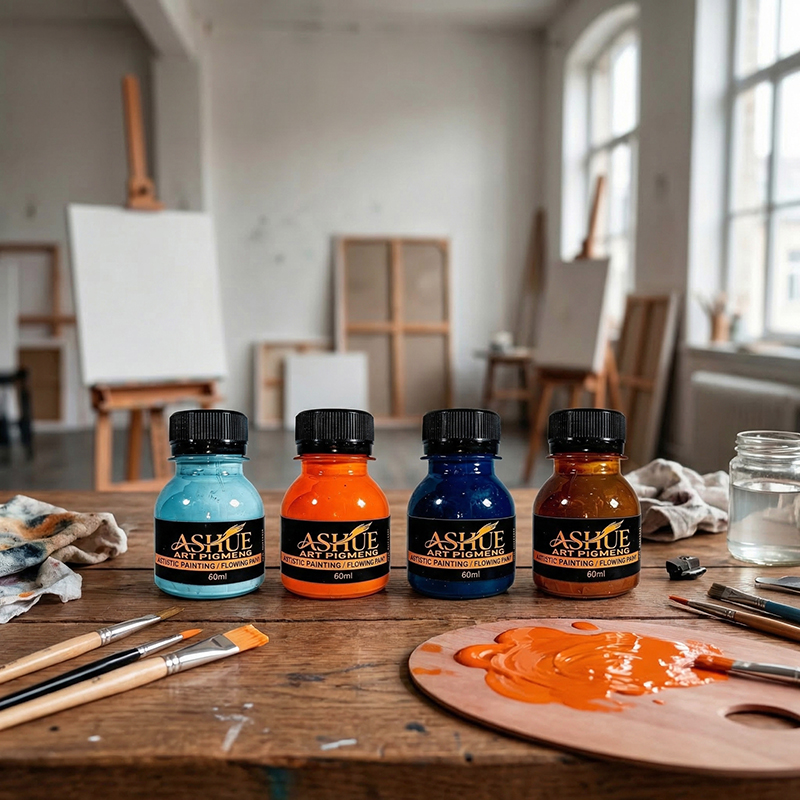 ชุดสีอะคริลิกสำหรับงานเท 4 สี  - Resin Art Pouring บทวิจารณ์และราคา