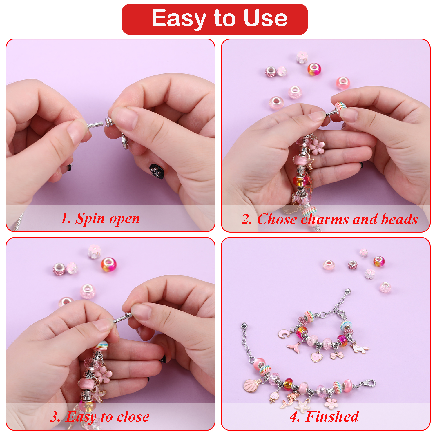 ชุดทำสร้อยข้อมือลูกปัด 68 ชิ้น - Resin Art Kits For Adults บทวิจารณ์และราคา