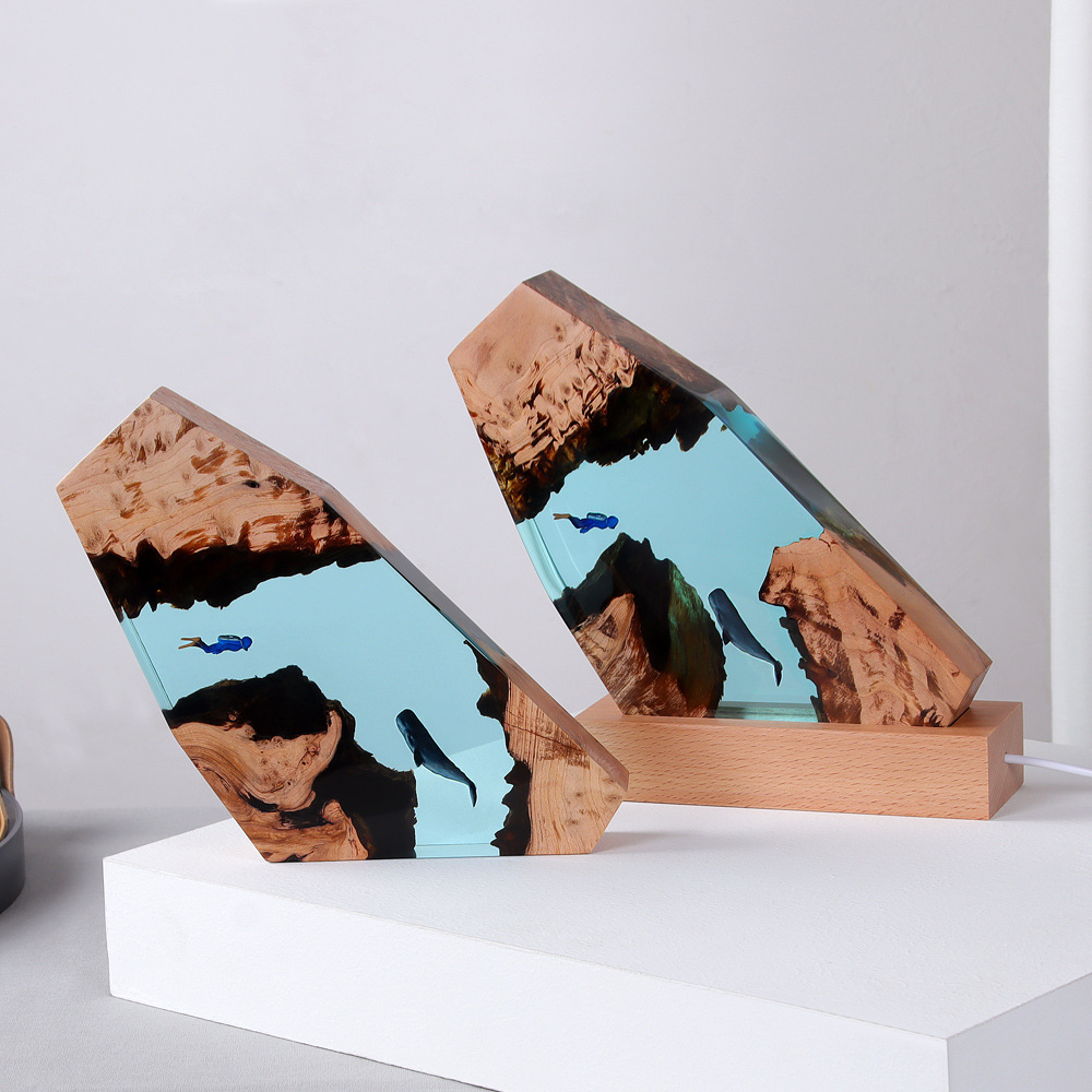 ของตกแต่งบ้านรูปนักดำน้ำในถ้ำใ - Resin Art Gift For Anniversary บทวิจารณ์และราคา