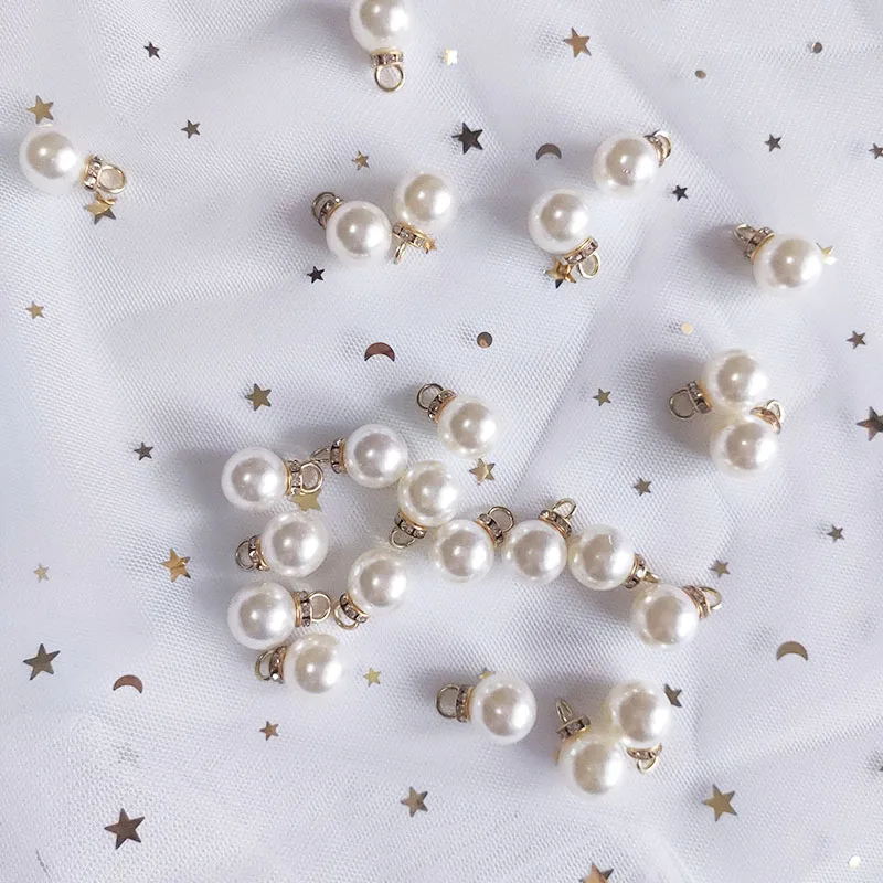 30 ชิ้นรอบเพิร์ลเพชรจี้ทองเงิน - Resin Art Gift For Anniversary บทวิจารณ์และราคา