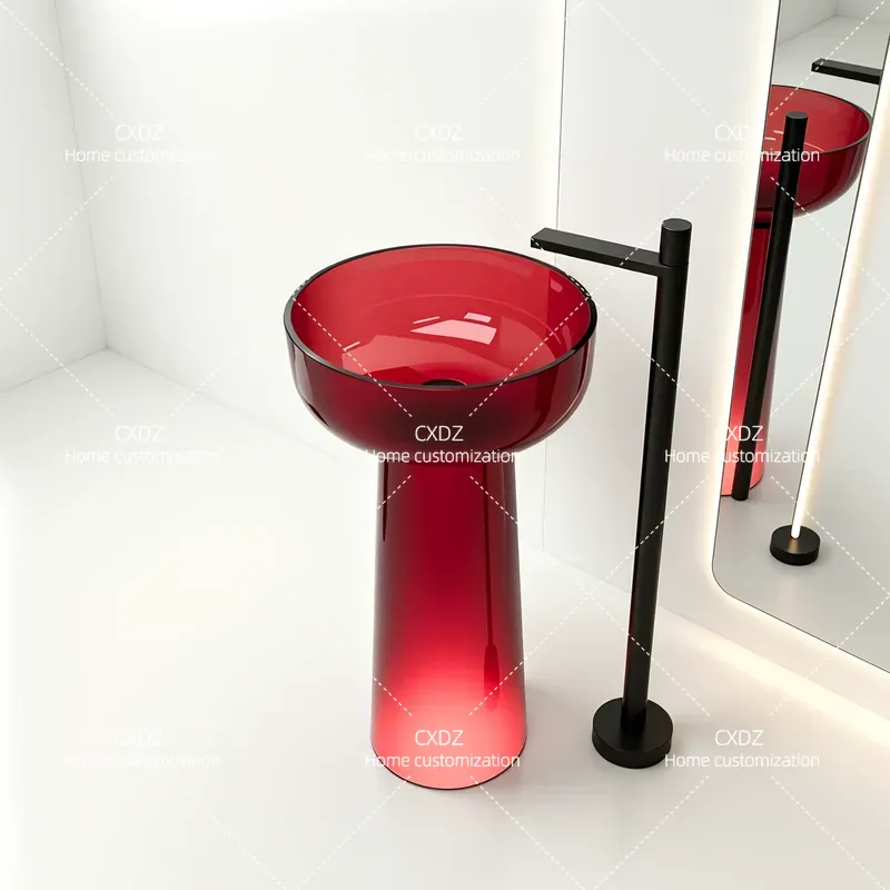 อ่างล้างหน้าแบบตั้งพื้นถึงเพดา - Resin Art Floor บทวิจารณ์และราคา