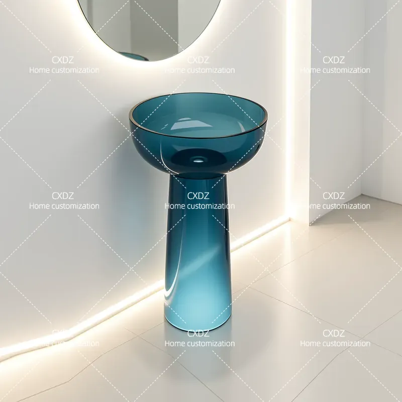 อ่างล้างหน้าแบบตั้งพื้นถึงเพดา - Resin Art Floor บทวิจารณ์และราคา