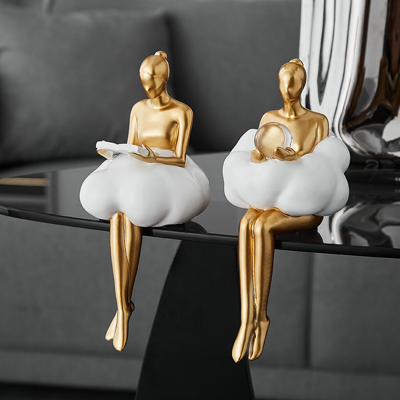 รูปปั้นนักบัลเลต์บนเมฆ ศิลปะนา - Resin Art Dining Table บทวิจารณ์และราคา