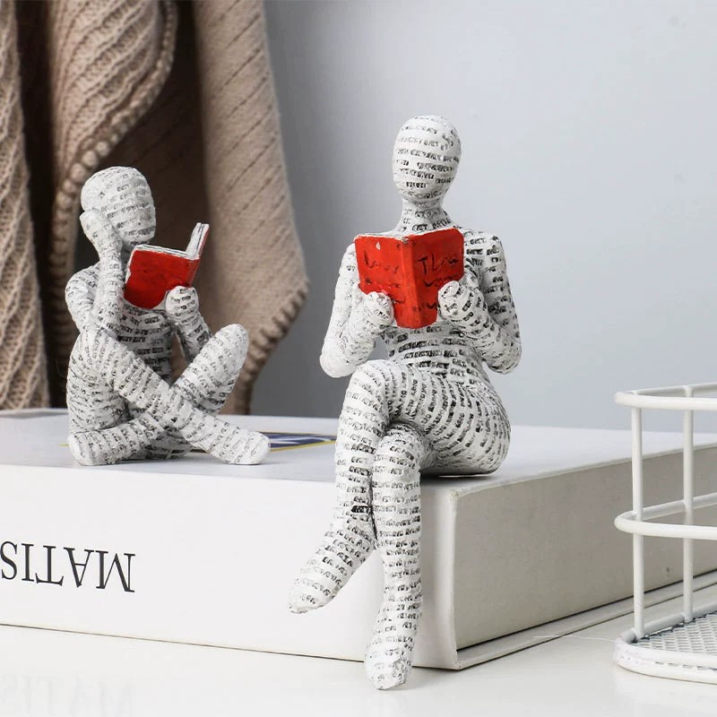 ของตกแต่งรูปปั้นเรซิ่นนักคิดหญ - Resin Art Gift For Anniversary บทวิจารณ์และราคา