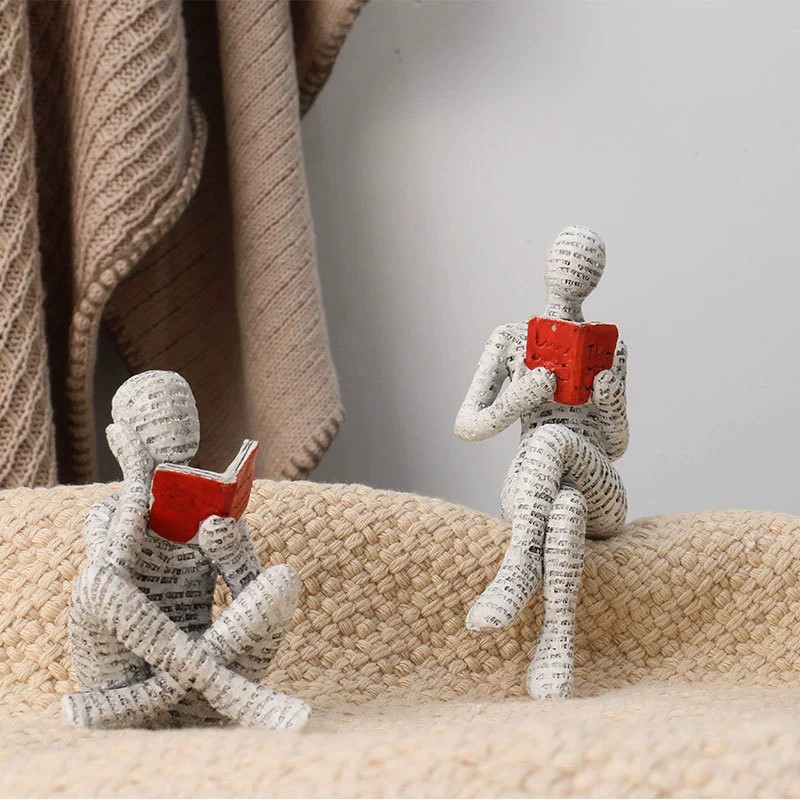 ของตกแต่งรูปปั้นเรซิ่นนักคิดหญ - Resin Art Gift For Anniversary บทวิจารณ์และราคา