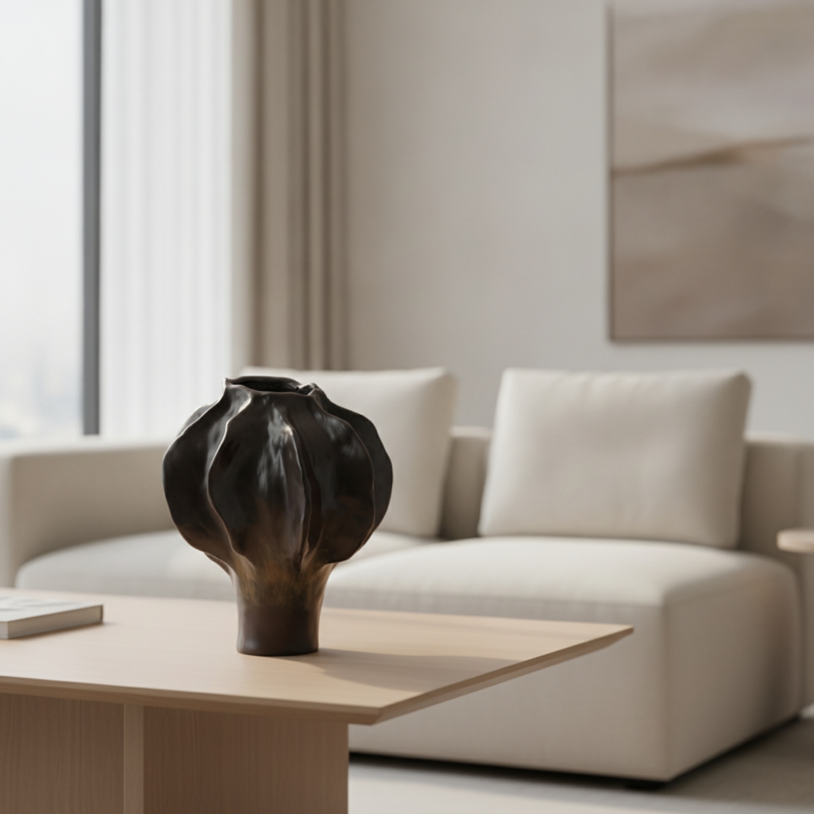 แจกันทรงกว้าง ปากกว้าง ผิวมันเ - Resin Art Dining Table บทวิจารณ์และราคา