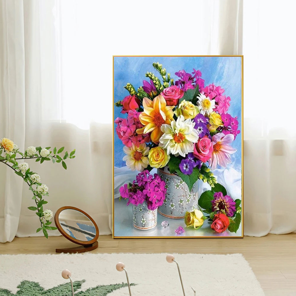 ภาพวาดเพชร 5 มิติ ลายดอกไม้ แจ - Resin Art With Flowers บทวิจารณ์และราคา