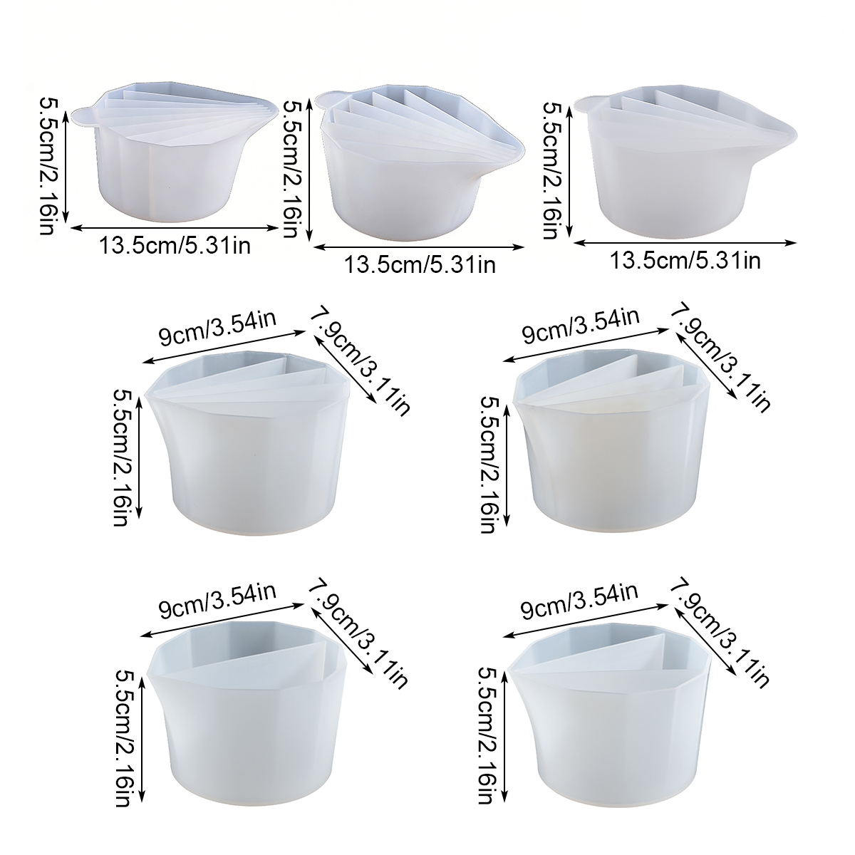ถ้วยซิลิโคนแบบแยกส่วน 1 ชิ้น พ - Resin Art Pouring บทวิจารณ์และราคา