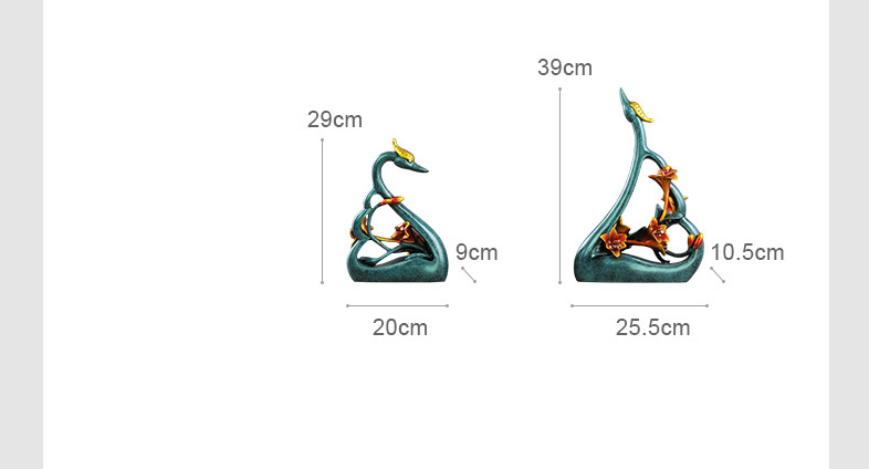 คู่ Swan คนรักศิลปะตกแต่งเรซิ่ - Resin Art Gift For Anniversary บทวิจารณ์และราคา