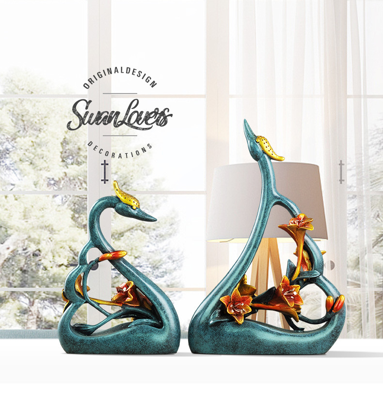 คู่ Swan คนรักศิลปะตกแต่งเรซิ่ - Resin Art Gift For Anniversary บทวิจารณ์และราคา