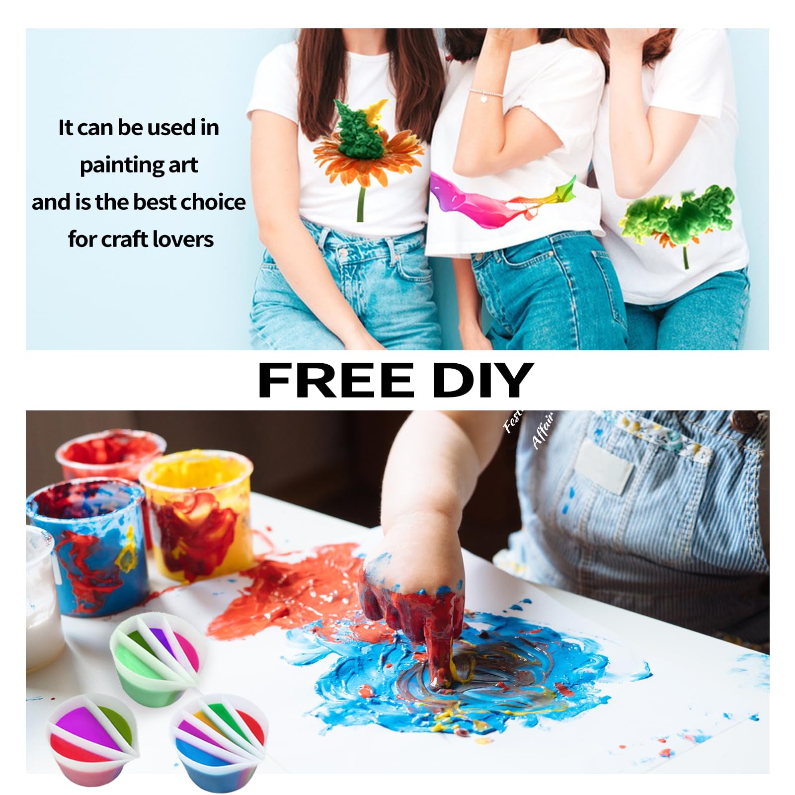 ถ้วยแบ่งสีสำหรับงานเพ้นท์แบบเท - Resin Art Pouring บทวิจารณ์และราคา