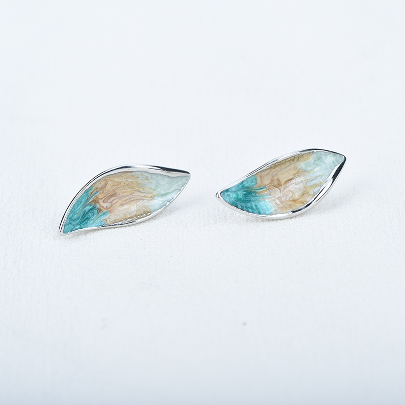 ICEYY ออกแบบใหม่แฟชั่น Art ภาพ - Resin Art Earrings Design บทวิจารณ์และราคา