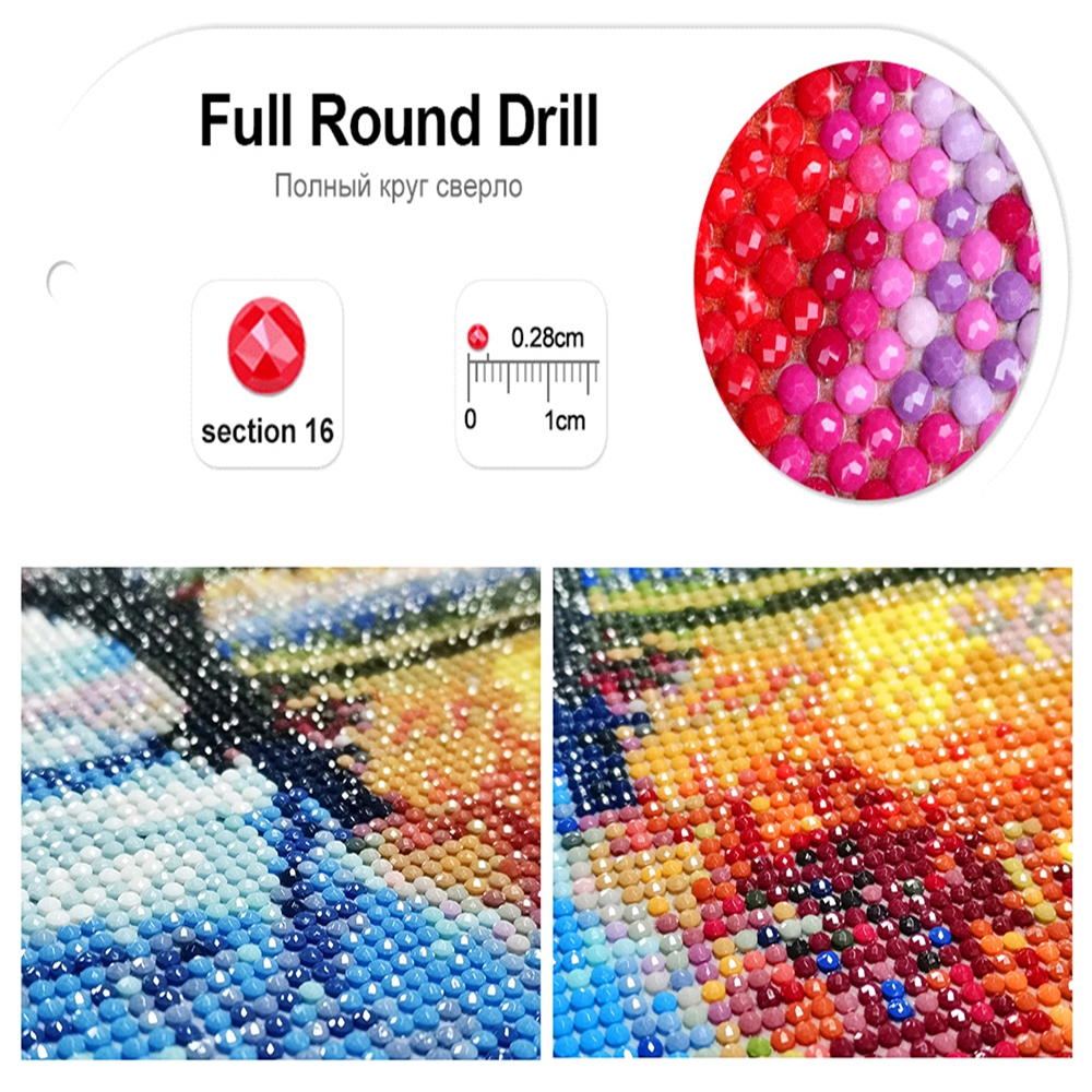 5D DIY ภาพวาดเพชรกราฟฟูล เดด ส - Resin Art Of Rose บทวิจารณ์และราคา