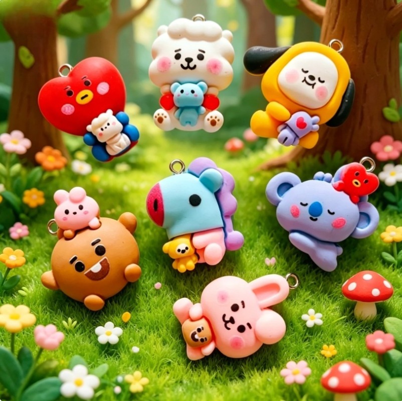 ชุด 7 ชิ้น BT21 ชาร์มการ์ตูนเร - Resin Art Kits For Adults บทวิจารณ์และราคา