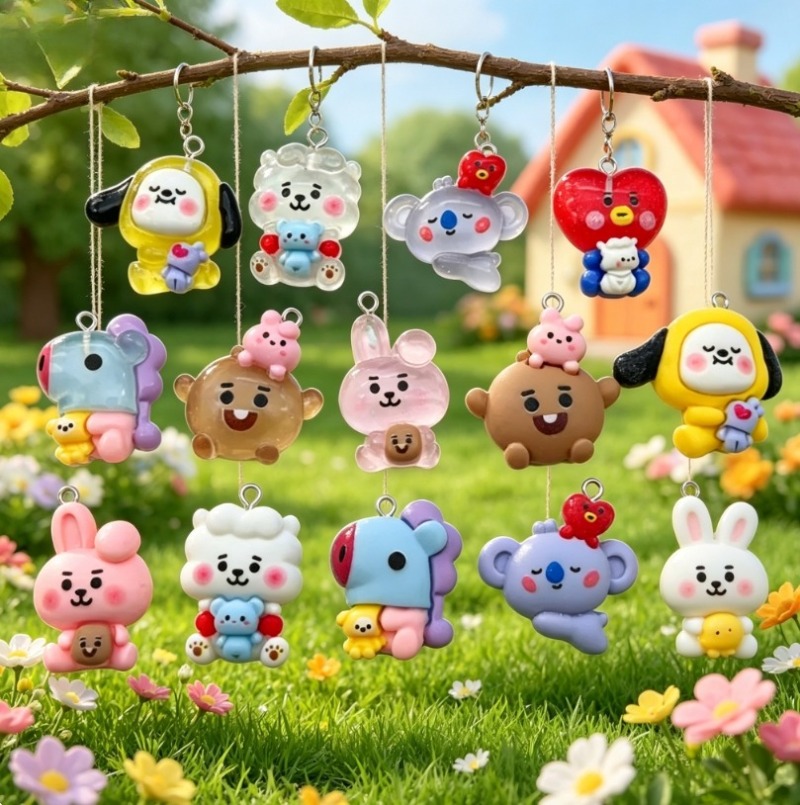 ชุด 7 ชิ้น BT21 ชาร์มการ์ตูนเร - Resin Art Kits For Adults บทวิจารณ์และราคา