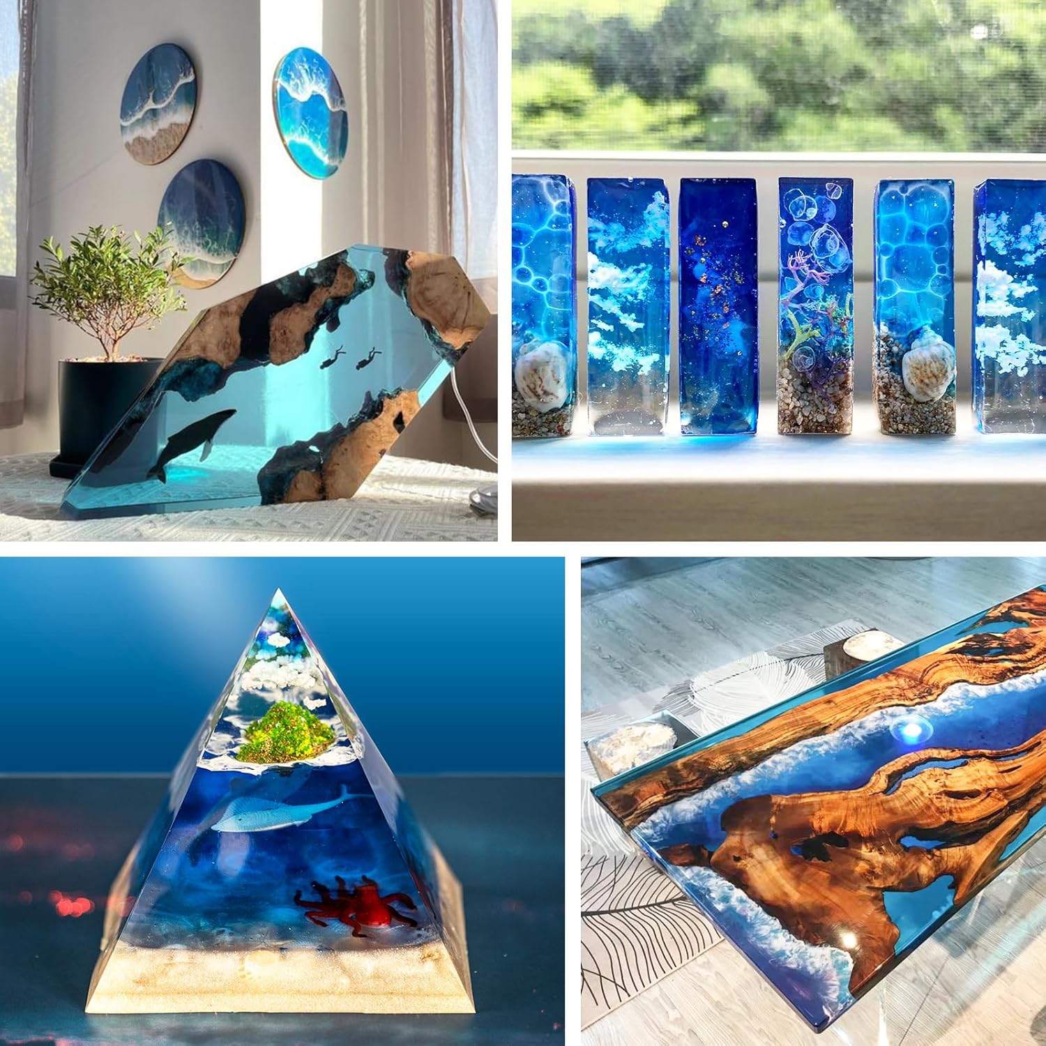 Deep Pour อีพ็อกซี่เรซิ่นใสอีพ - Resin Art Pouring บทวิจารณ์และราคา