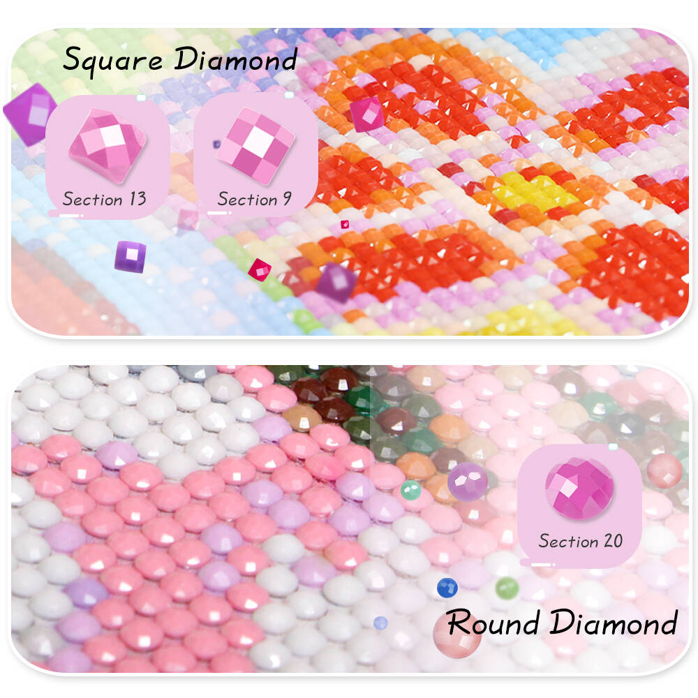 ภาพวาดเพชรไร้กรอบ รูปทรงสี่เหล - Resin Art With Flowers บทวิจารณ์และราคา