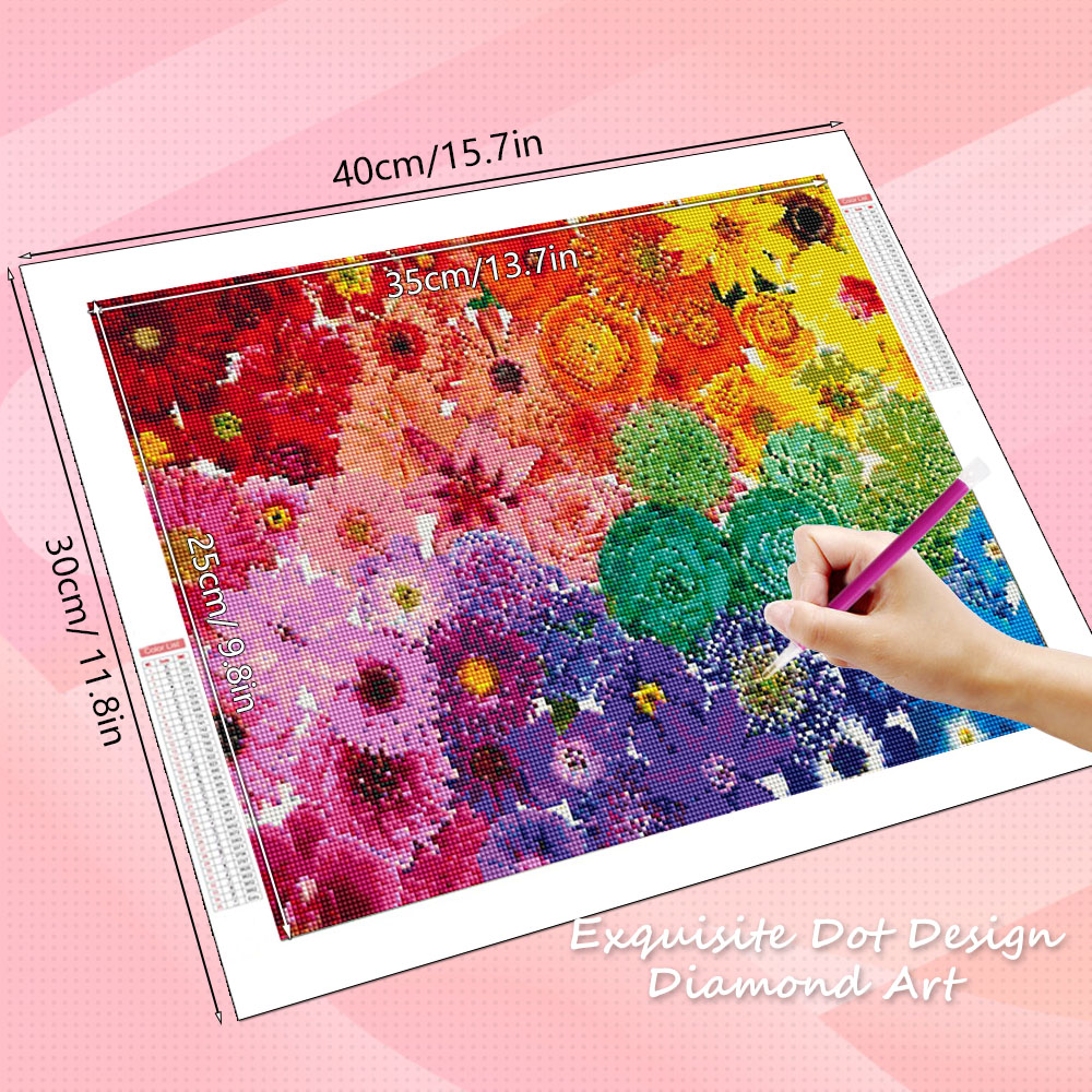 ชุดงานศิลปะเพชร HUACAN ลายดอกไ - Resin Art Of Rose บทวิจารณ์และราคา