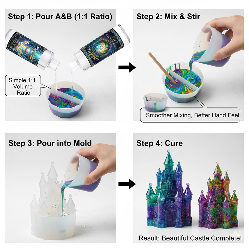 ชุดอีพ็อกซี่เรซิ่นพร้อมถ้วยซิล - Resin Art Pouring บทวิจารณ์และราคา