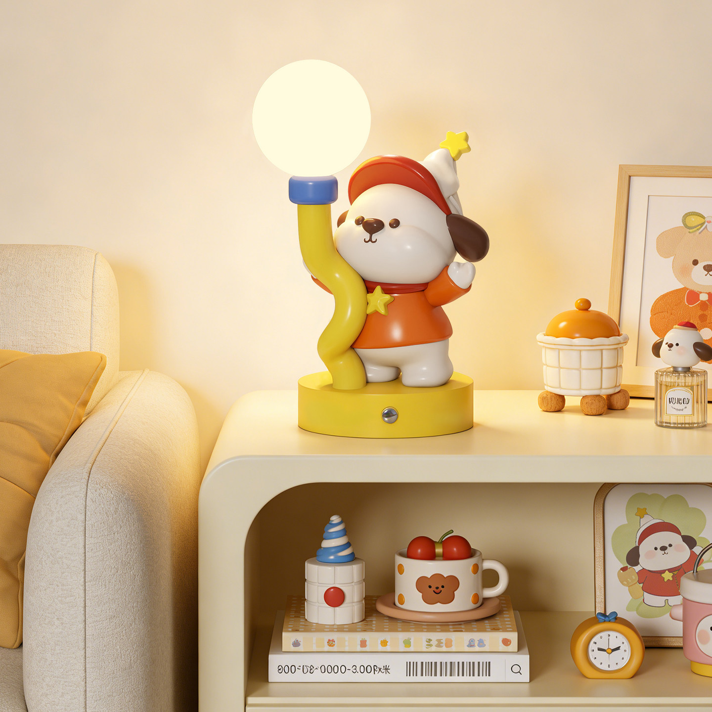 ตกแต่งบ้านรูปปั้นสุนัขน้อยน่าร - Resin Art Gift For Anniversary บทวิจารณ์และราคา