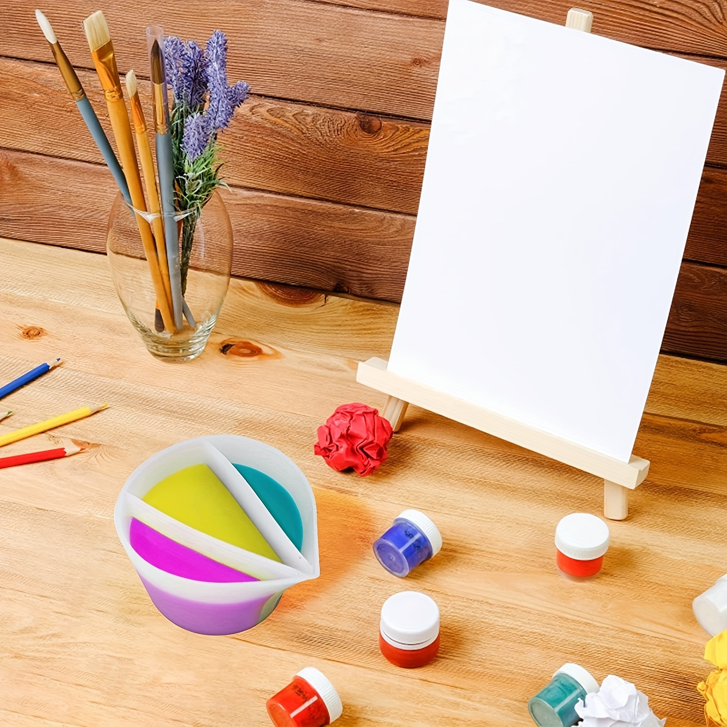 ถ้วยแบ่งส่วนแบบใช้ซ้ำได้ 4 ชิ้ - Resin Art Pouring บทวิจารณ์และราคา