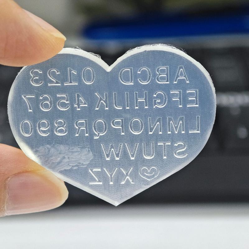 แม่พิมพ์ซิลิโคนลายตัวอักษรภาษา - Resin Art Earrings Design บทวิจารณ์และราคา