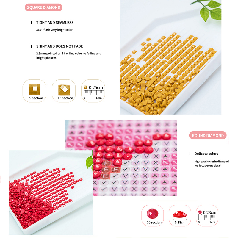 ภาพปักเพชรแบบไร้กรอบ ลายจับฝัน - Resin Art With Flowers บทวิจารณ์และราคา
