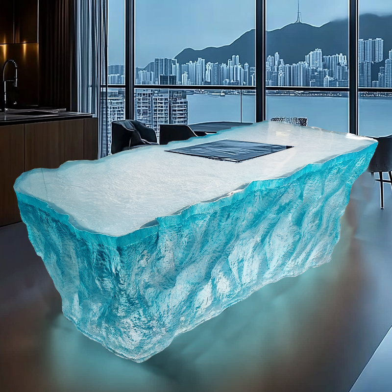 โมเดิร์นหรูหราบ้านVilla Bar Lu - Resin Art Dining Table บทวิจารณ์และราคา