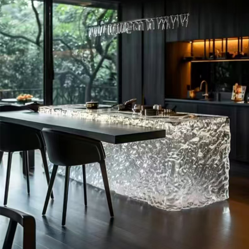 โมเดิร์นหรูหราบ้านVilla Bar Lu - Resin Art Dining Table บทวิจารณ์และราคา