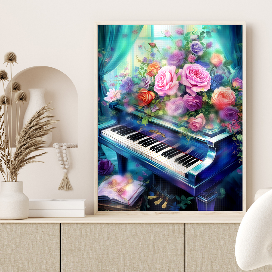 ชุดภาพวาดเพชรไร้กรอบ 1 ชิ้น ลา - Resin Art With Flowers บทวิจารณ์และราคา