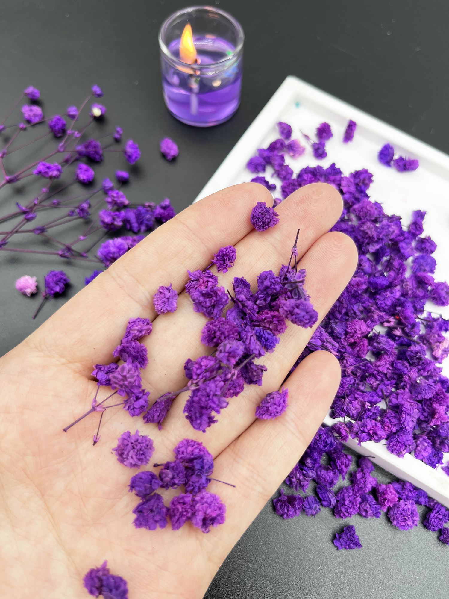 1 กล่องดอกไม้ประดิษฐ์สำหรับงาน - Resin Art Earrings Design บทวิจารณ์และราคา
