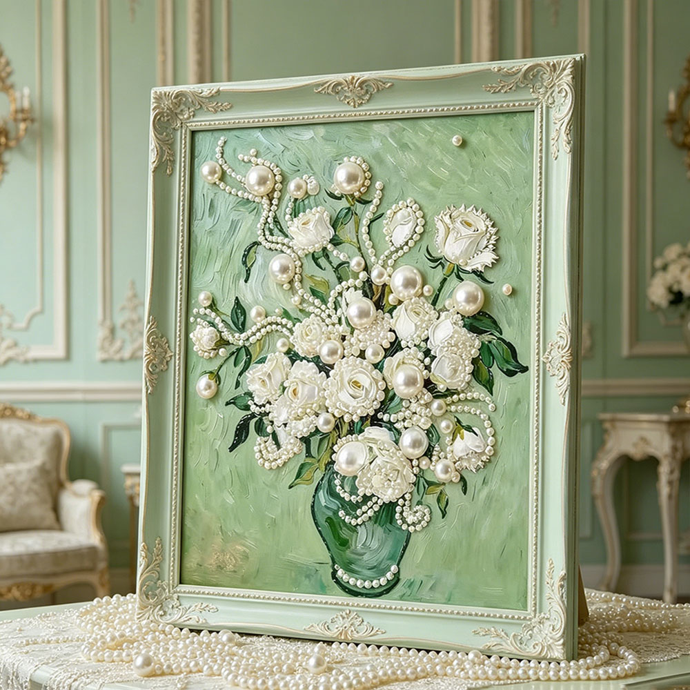 ชุดภาพวาดไข่มุก DIY Huacan สำห - Resin Art Of Rose บทวิจารณ์และราคา