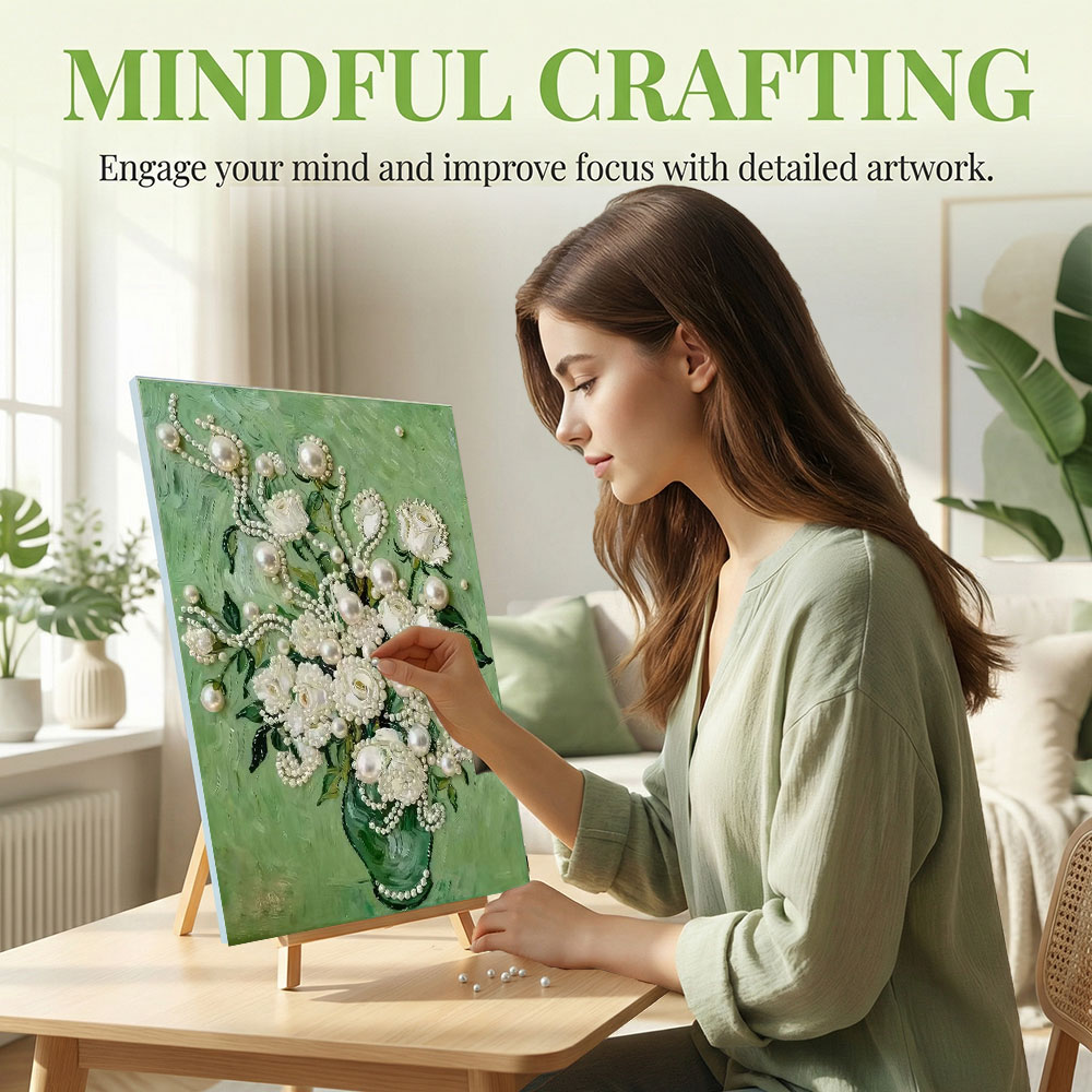 ชุดภาพวาดไข่มุก DIY Huacan สำห - Resin Art Of Rose บทวิจารณ์และราคา