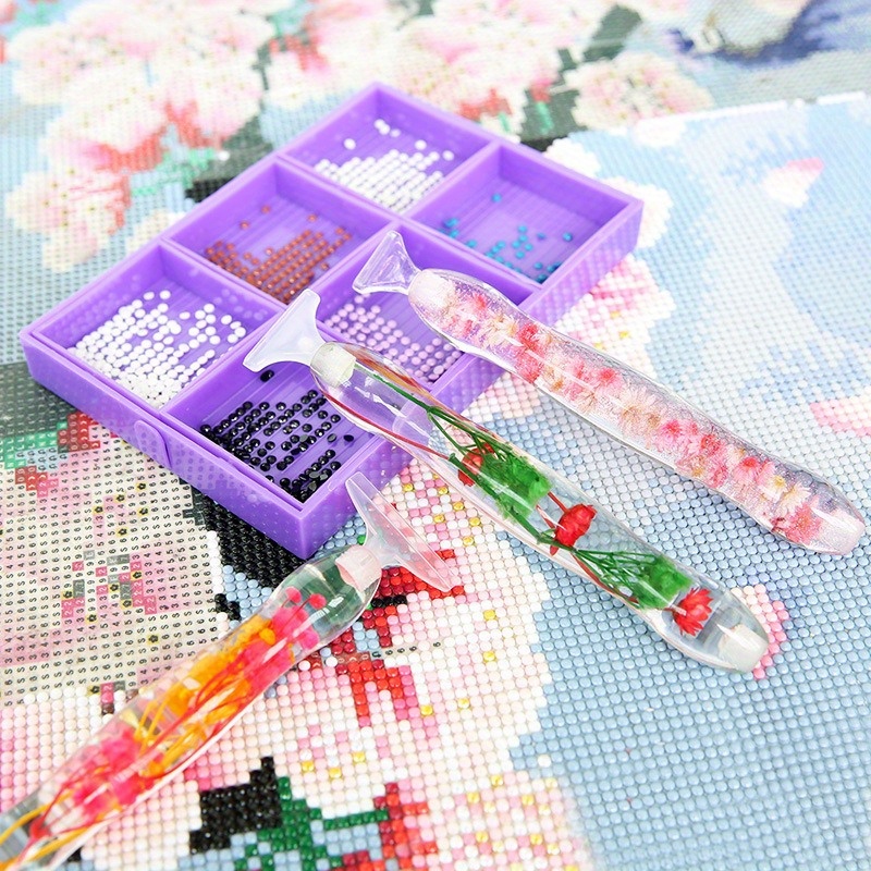 ชุดปากกาเพชรเรซิ่น 5 มิติ ลายด - Resin Art With Flowers บทวิจารณ์และราคา